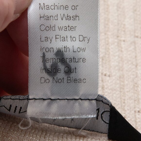 Ming Wang Poncho Tunic Pullover Top Knit Short Sleeve Beige Size Small / Medium - Picture 6 of 7